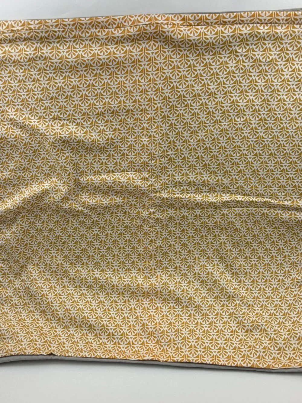 Boutique Living Set of 3 Reversible Pillow Shams 25.5x24 Yellow Geometric Grey